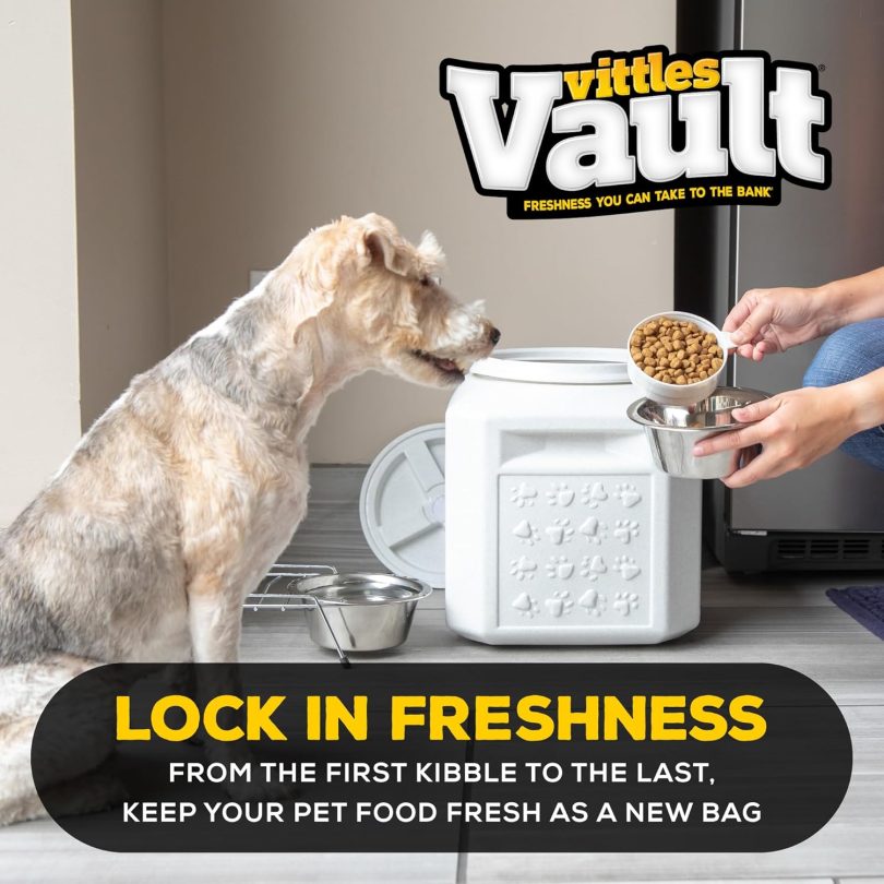 Gamma2 Vittles Vault Pet Food Storage Containers - Sealed Dog and Cat Food Storage Container, Fits up to 25lbs, Made in the USA - [12"L x 13.75"H] - Image 3